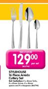 Style House Arredo Cutlery Set-16 Piece