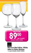 Royal Leerdam Flavours Red Wine, White Wine Or Flute Glasses-6 Pack