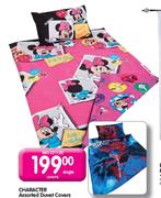 Character Duvet Covers Assorted-3/4 Each