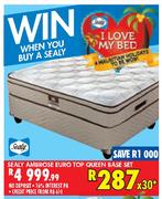 Sealy Ambrose Euro Top Queen Base Set