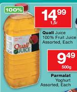 Quali Juice 100% Fruit Juice Assorted-1.5L 