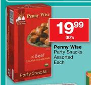 Penny Wise Party Snacks Assorted-30's