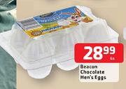 Beacon Chocolate Hen's Eggs-6's