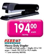 Parrot Products Heavy Duty Stapler-Each