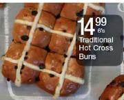 Traditional Hot Cross Buns-6's
