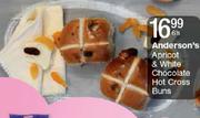 Anderson's Apricot & White Chocolate Hot Cross Buns-6's