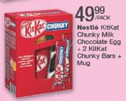 Nestle Kitkat Chunky Milk Chocolate Egg +2 Kitkat Chunky Bars + Mug-Per Pack