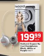 Hedkandi Expect Nu Cool Headphones Black, White Or Purple EX107-Each