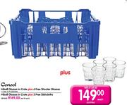 Consol Hiball Glasses In Crate Plus 3 Free Dishcloths