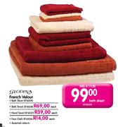 Glodina French Velour Bath Sheet-Each