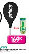 Prince Air Smash Tennis Racket And Ball Combo-Per Combo