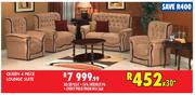 Queen 4 Piece Lounge Suite