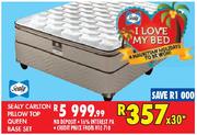 Sealy Carlton Pillow Top Queen Base Set