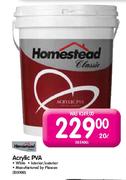 Homestead Acrylic PVA-20Ltr