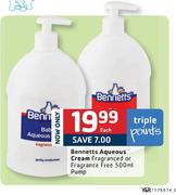 Bennetts Aqueous Cream Fragranced Or Fragrance Each