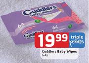 Cuddlers Baby Wipes-64's