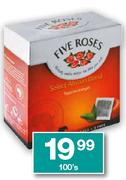 Five Roses Tagless teabags-100's