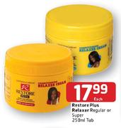 Restore Plus Relaxer Regular Or Super-250ml Tub