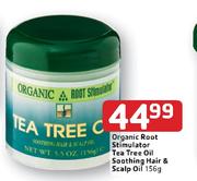 Organic Root stimulator Tea Tree Oil Soothing Hair Or Scalp Oil-156g Each