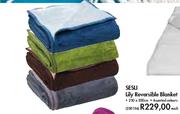 Sesli Lily Reversible Blanket-230 x 200cm Each