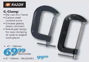 Razor G-Clamp 4"-100MM