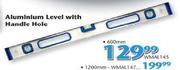 Worksman Aluminium Level With Handle Hole-1200MM