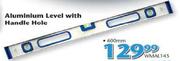 Worksman Aluminium Level With Handle Hole-600MM