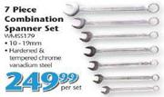 Worksman 7 Piece Combination Spanner Set-Per Set