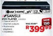 Sansui DVD Player (DVX3000)