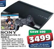 Sony PS3 500GB+Fifa 13 Bundle