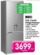 KIC 314L Combi Fridge/Freezer(KB634/MEWATER)