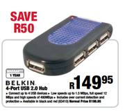 Belkin 4-Port USB 2.0 Hub