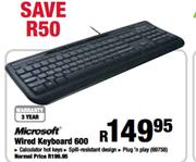 Microsoft Wired Keyboard 600