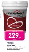Homestead Acrylic PVA-20Ltr Each