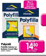 Polycell Polyfilla Interior Or Exterior Crack Filler-500gm Each