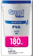 Great Value Acrylic PVA-20Ltr