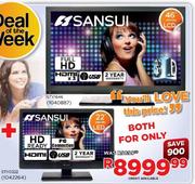 Sansui 46" LCD(STV1646) + Sansui 22" LED-Both