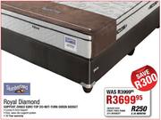 Slumberland Royal Diamond Support Zoned Euro Top Do-Not-Turn Queen Bedset