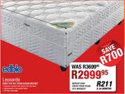 Edblo Leonardo Euro Top No-Turn Queen Bed Set
