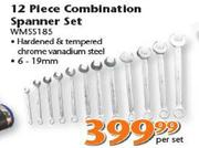 Worksman 12 Piece Combination Spanner Set(WMSS185)