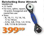 Worksman Ratcheting Bone Wrench(WMRW228)