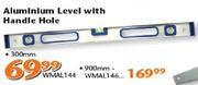 Aluminium Level With Handle Hole 300mm(WMAL144)