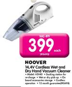 Hoover 14,4V Cordless Wet And Dry Hand Vacuum Cleaner(HSV40)