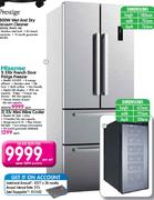 Hisense 510L French Door Fridge+ 35L Mini Wine Cooler-Per Set
