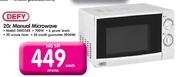Defy 20L Manual Microwave(DM0348)