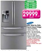 Samsung 680L Side-By-Side French Door Fridge(RFG28MESL)