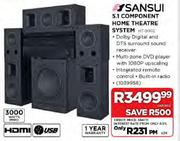 Sansui 5.1 Component Home Theatre System-Each