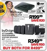 byD:sign 5.1 Channel DVD/Speaker System Speaker Kit + byD:sign DVD Player-Each