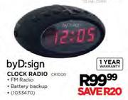  byD:sign Clock Radio-Each