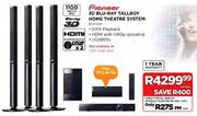 Pioneer 3D Blu-Ray Tallboy Home Theatre System-Each